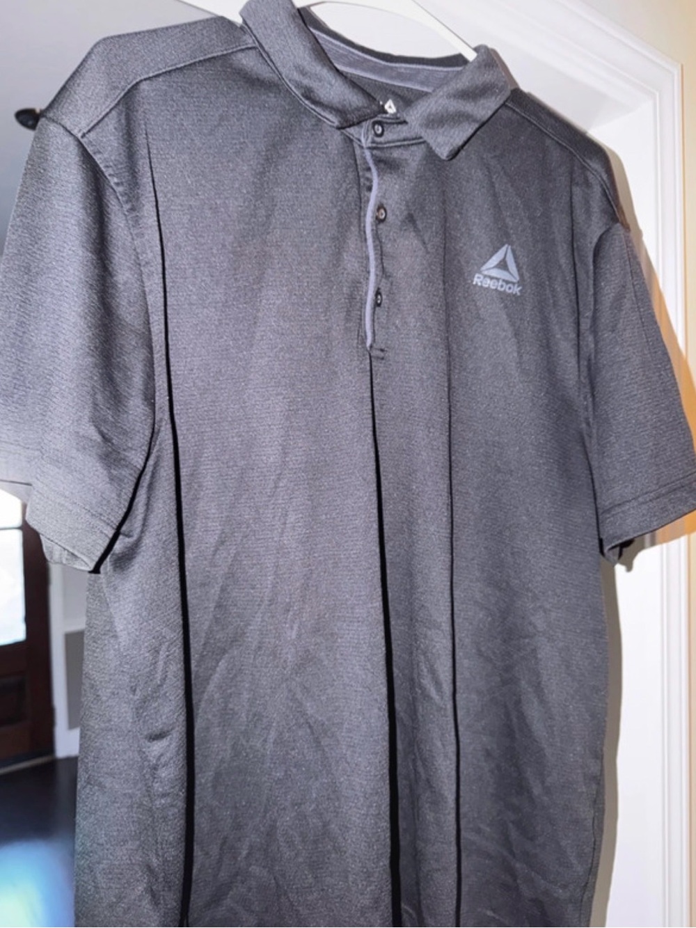 Reebok Men’s Black Polo with Chest Logo